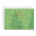 Holiday Circles and Stars Green 2 Invitation