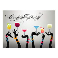 Holiday Cocktail Party Cheers! Personalised Announcements