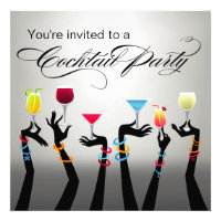 Holiday Cocktail Party Cheers! Personalised Announcement