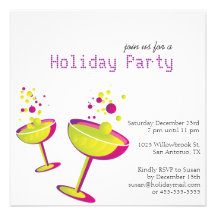 Holiday Cocktails Party Invite