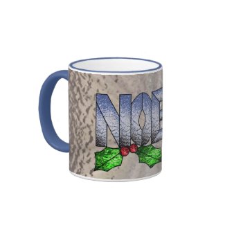 Holiday Collection in Stained Glass - Noel mug