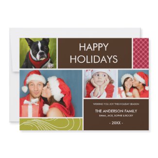 HOLIDAY COLORS | HOLIDAY PHOTO CARD invitation
