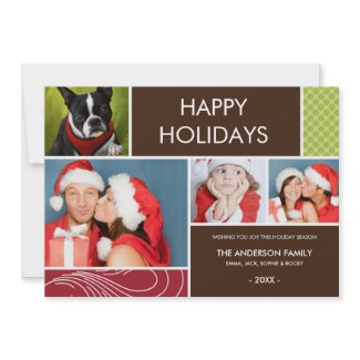 HOLIDAY COLORS | HOLIDAY PHOTO CARD invitation