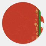 Holiday Colors Round Sticker
