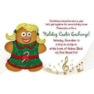 Holiday Cookie Exchange Party Invitation invitation