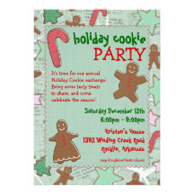 Holiday Cookie Exchange Party Invitation