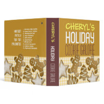 Holiday cookie galore custom recipe organizing 3 ring binder