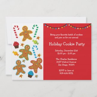 Holiday Cookie Party invitation