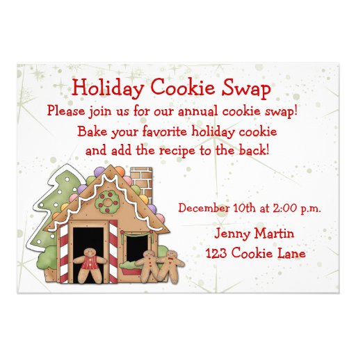 Holiday Cookie Swap Invitation