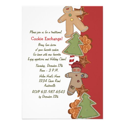 Holiday Cookies - Cookie Exchange Invitation