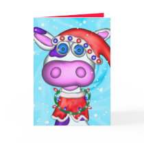 Holiday Cow Card