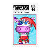 Holiday Cow Stamps