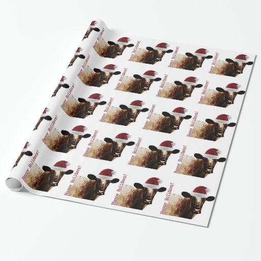 holiday cow gift wrap holiday cow gift wrap