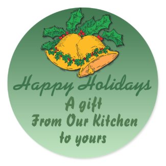 Holiday Customizable Canning Label sticker
