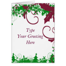 Holiday customizable greeting cards