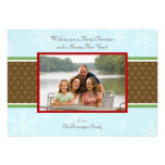 Holiday customizable photo greeting flat card announcement