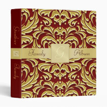 Holiday Damask Photo Book Scrapbook Binder