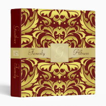 Holiday Damask Photo Book Scrapbook Binder