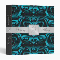 Holiday Damask Photo Book Scrapbook Binder