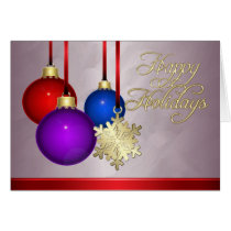 Holiday Decorations Bronze Foil Gold Snowflake Cards