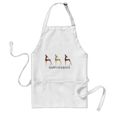 Holiday Deer Aprons by Sylinden