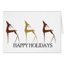 Holiday Deer Greeting Card