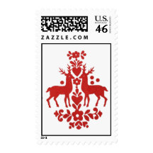 holiday deer postage