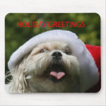 holiday dog mousepads