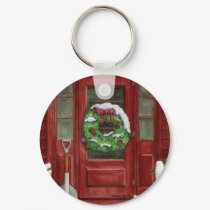 Holiday Door Keychain by 13BlackCatsDesigns Holiday Door Keychain