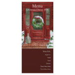 Holiday Door Menu Card Rack Card Template