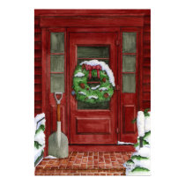 Holiday Door Print by 13BlackCatsDesigns Holiday Door Print