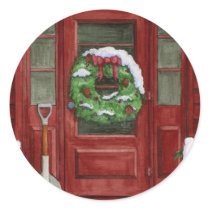 Holiday Door Sticker by 13BlackCatsDesigns Holiday Door Sticker