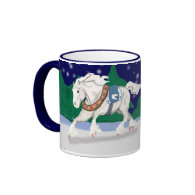 Holiday Draft Horses Mug