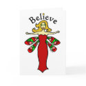 Holiday Dragonfly Fairy Greeting Card card