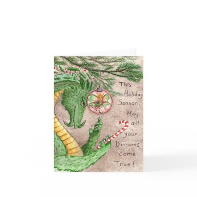 Holiday Dreams Greeting Card by hbdragon