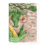 Holiday Dreams Dragon - postcard