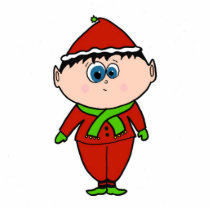 Holiday Elf photo sculptures