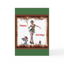 Holiday Elf with Friends cards