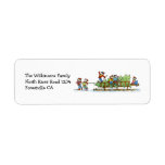 Holiday Envelope Mailing Sticker Christmas Tree Return Address Labels