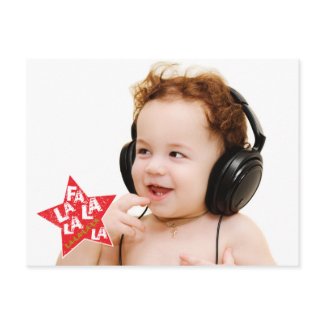 Holiday Fa La La Star Postcard