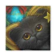 HOLIDAY FAIRY CAT Magnet