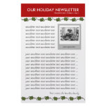 Holiday Family Newsletter stationery