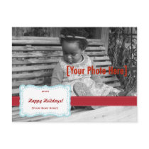 Holiday Fancy Photo Card postcards