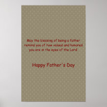 Holiday ~ Father's Day ~ Blessed Print