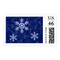 Holiday Frost Snowflake Custom Postage postage