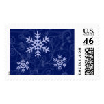 Holiday Frost Snowflake Custom Postage postage