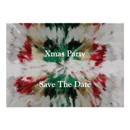 Holiday Fun, Xmas Party, Save The Date 5x7 Paper Invitation Card | Zazzle