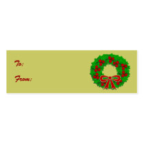 Holiday Gift Label business cards