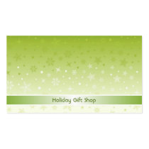 Holiday Gift Shop Card business cards