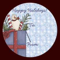Holiday gift stickers